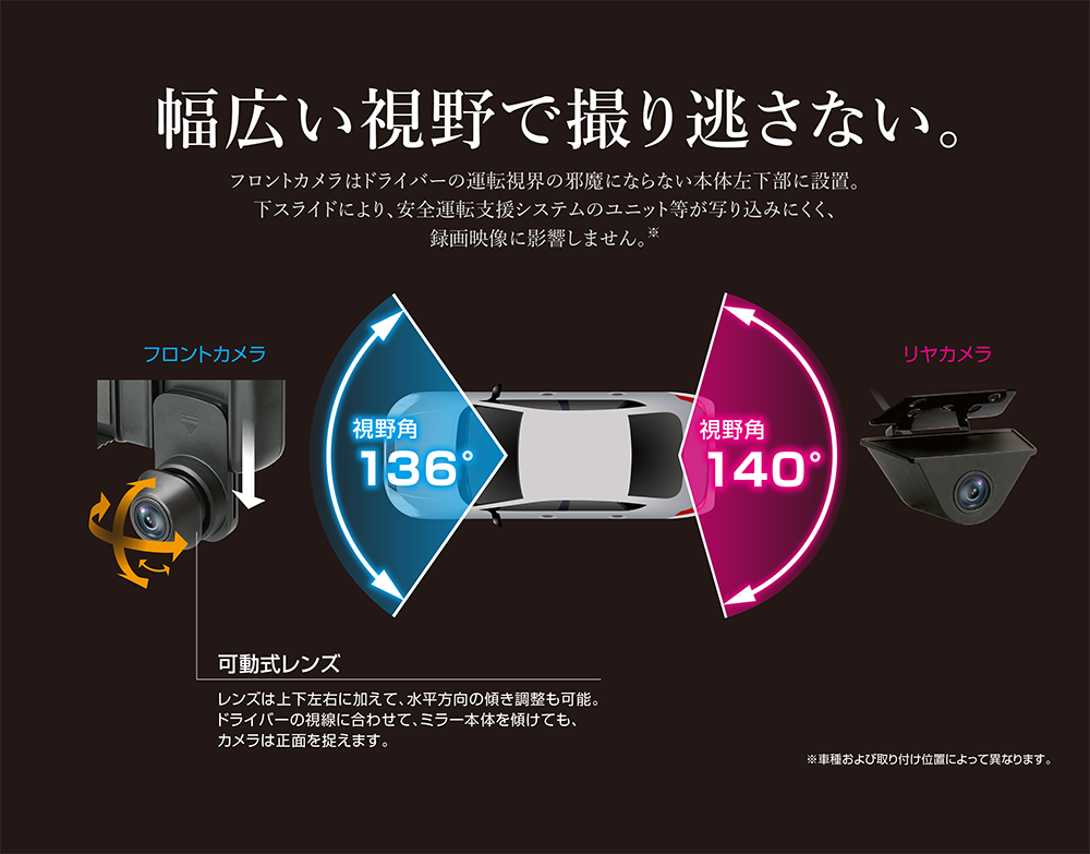 No.5700 前後録画ドライブレコーダーミラー BALUCE II（バルーチェ II） | 大橋産業株式会社